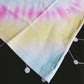 Aqua, Pink & Yellow Spiral Tie Dye T Shirt