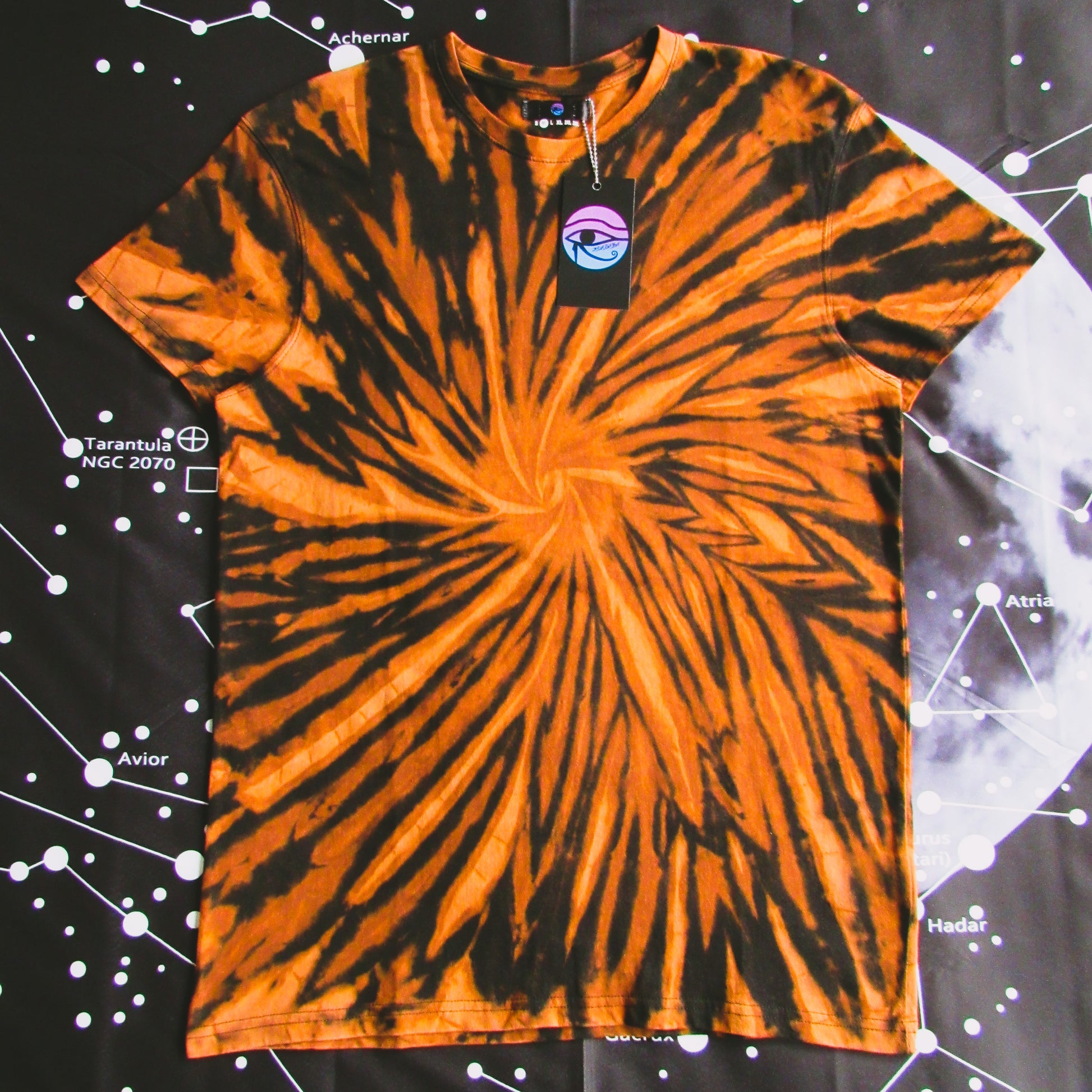 Spiral Bleach Tie Dye T Shirt 3EyeTyeDye