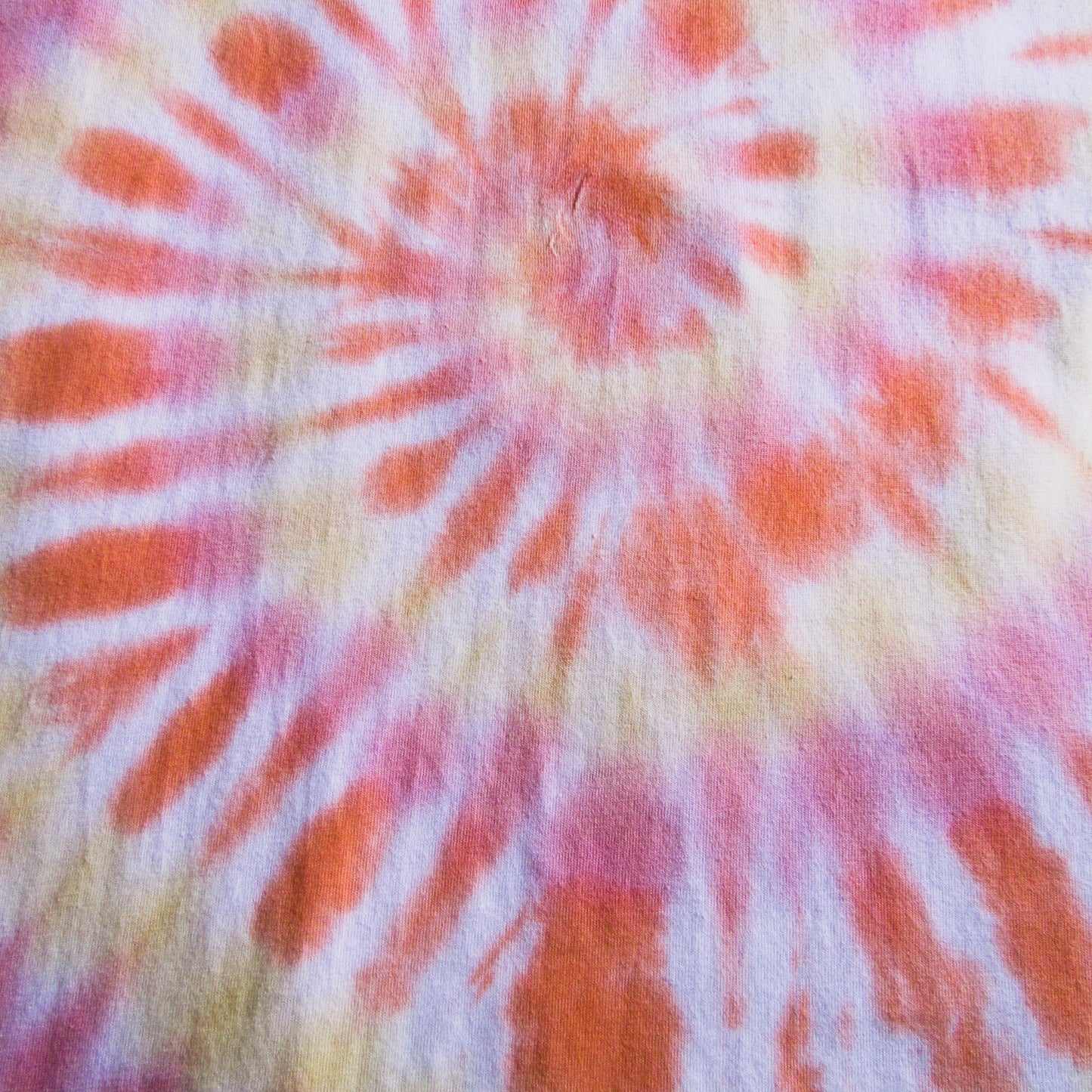 Red, Orange & Yellow Spiral Tie Dye T Shirt