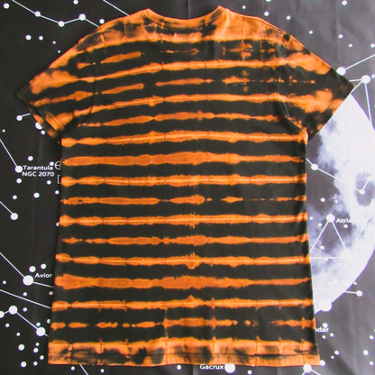 Striped Bleach Tie Dye T Shirt