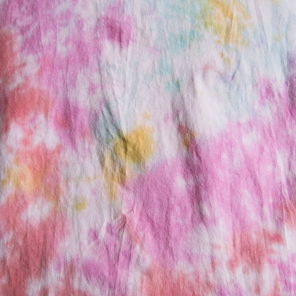 Red, Pink, Gold & Aqua Crumple Tie Dye Oversized T Shirt